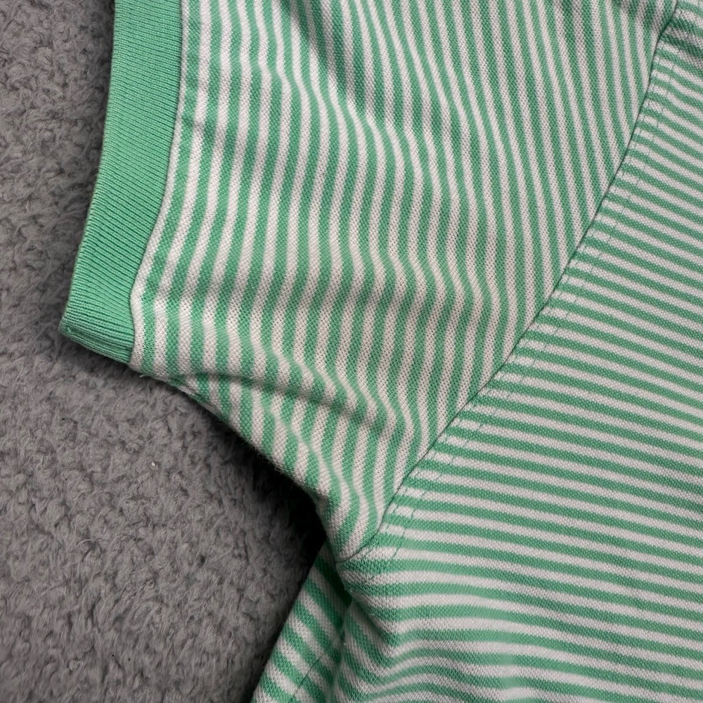 Southern Tide The Skipjack Mens Large Green Striped Polo Collared Golf Shirt - Picture 14 of 15